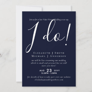 Live Video Chat Wedding or Couples Shower Invites