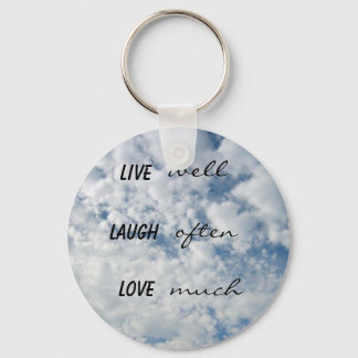 live well laugh often love much keychain