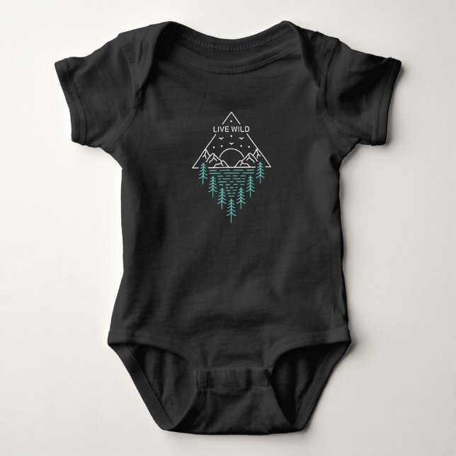 Live Wild Baby Bodysuit (Front)