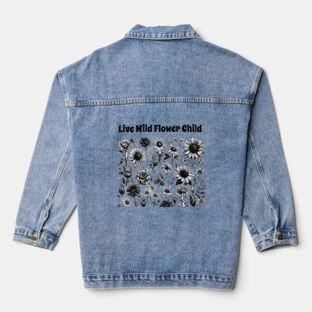 Live Wild Flower Child Jacket (Back)
