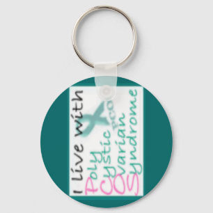 Live with PCOS Keychain