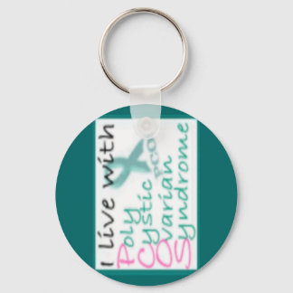 Live with PCOS Keychain