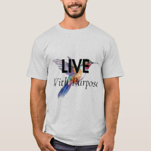 Live With Purpose Inspirational Motivation T-Shirt