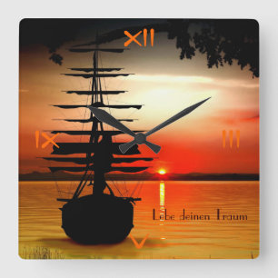 Live your dream clock