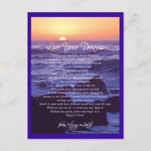 Live Your Dreams Postcard