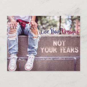 Live Your Dreams postcard