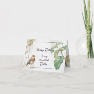 Live Your Life & Forget Your Age Birthday Brother Thank You Card