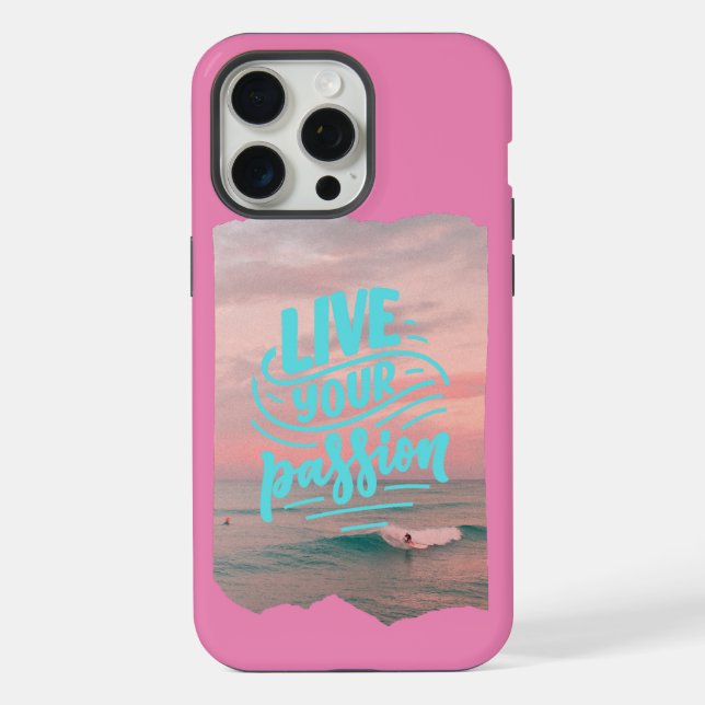 live your passion iPhone case (Back)