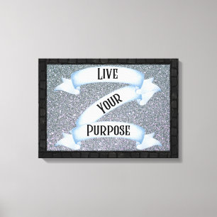 Live Your Purpose Banner Wall Art