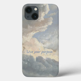 Live Your Purpose – Dreamy Sky Aesthetic iPhone 13 Case