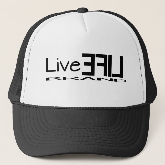 LiveLife Brand Trucker Hat (Front)