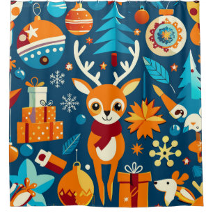 Lively and colourful christmas pattern