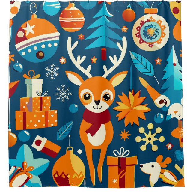 Lively and colourful christmas pattern (Front)
