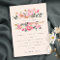 Lively Blush Pink Watercolor Floral Bridal Shower