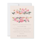Lively Blush Pink Watercolor Floral Bridal Shower