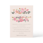 Lively Blush Pink Watercolor Floral Bridal Shower