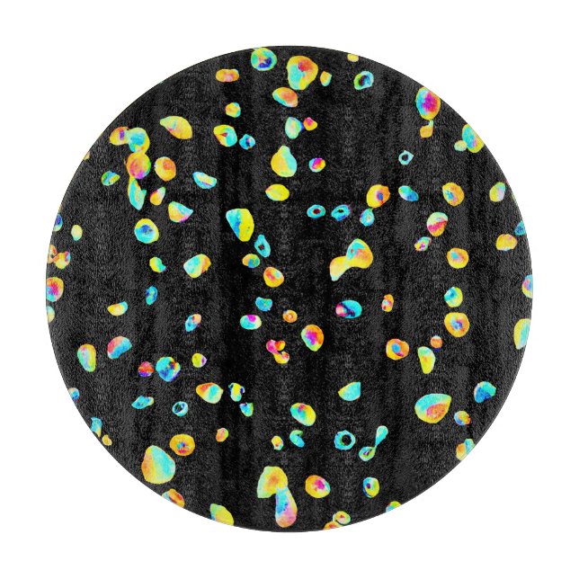 Lively Colour Pattern Cutting Board (Front)
