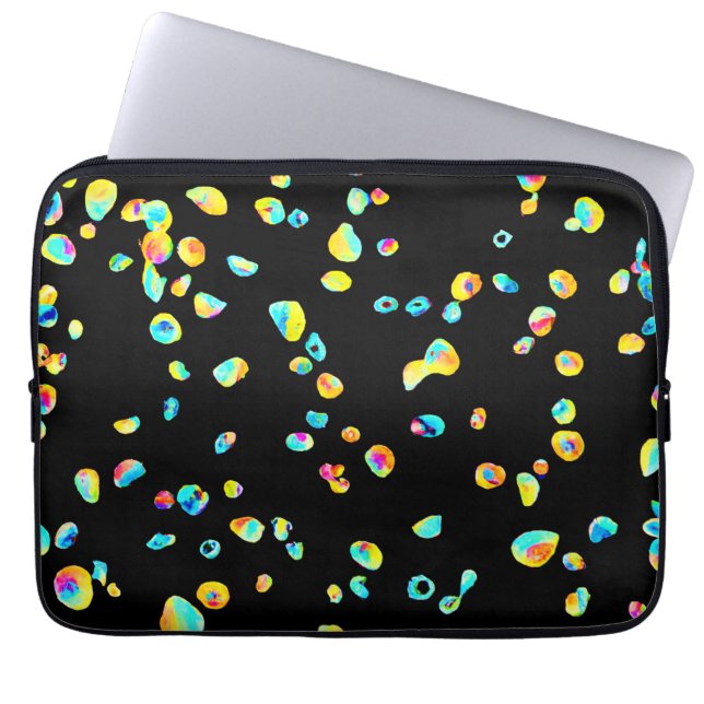 Lively Colour Pattern Laptop Sleeve (Front)