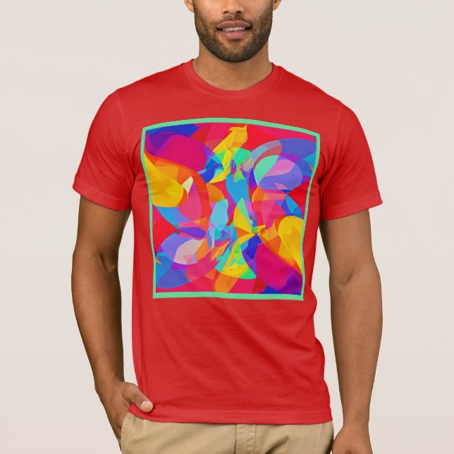 Lively Colourful Pattern Magic T-Shirt (Front)