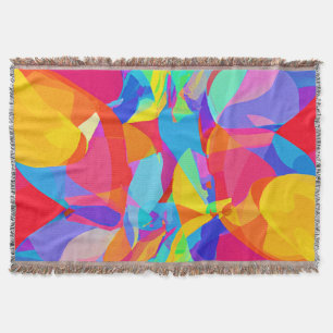 Lively Colourful Pattern Magic Throw Blanket