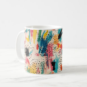 Lively Colours Abstract Pattern Coffee Mug