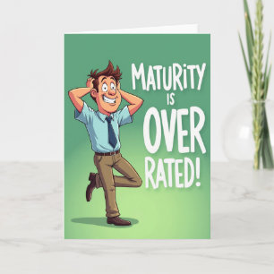 Lively Mans Birthday Card