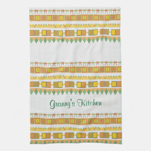 Lively Pattern Granny's Kitchen any Text Kitchen Towel