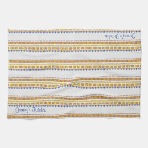 Lively Pattern Granny's Kitchen any Text Towel