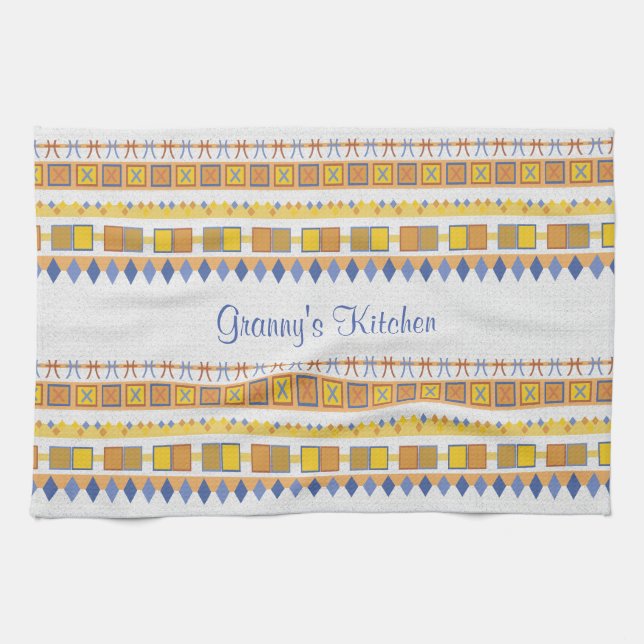 Lively Pattern Granny's Kitchen Kitchen Towel (Horizontal)