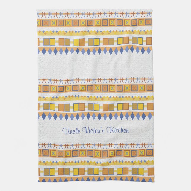 Lively Pattern Uncle's Kitchen Kitchen Towel (Vertical)
