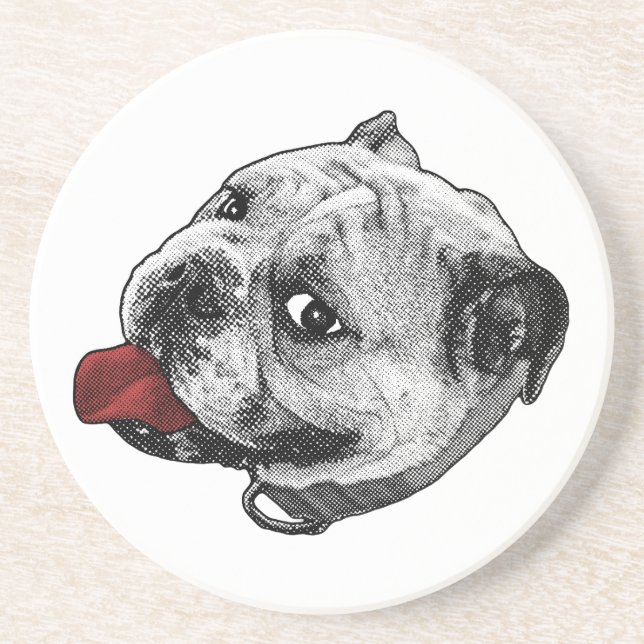 Lively Red Sip Coaster (Front)