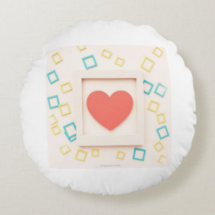 Lively Snapshot Joy Round Pillow