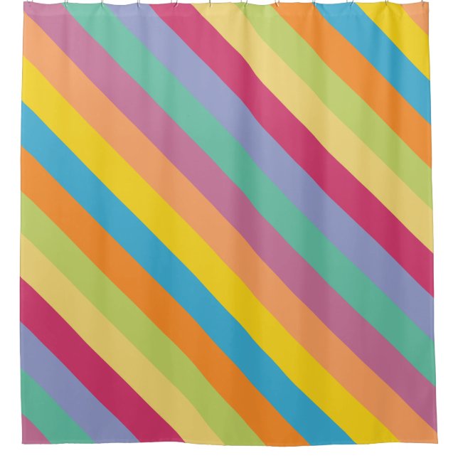 Lively Springtime Diagonal Stripes (Front)