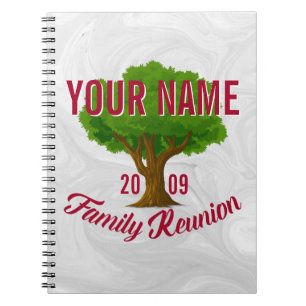 Lively Tree Personalized Family Reunion Notebook