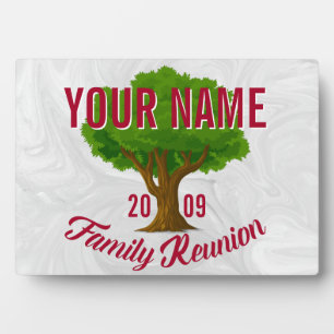 Lively Tree Personalized Family Reunion Plaque