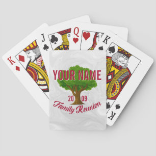 Lively Tree Personalized Family Reunion Playing Cards