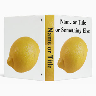 Lively Yellow Lemon, a bright fresh eyecatcher Binder