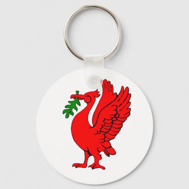 Liver bird keychain (Front)