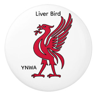 Liver Bird YNWA Personalized Ceramic Knob