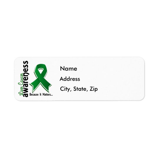 Liver Cancer Awareness 5 Return Address Label