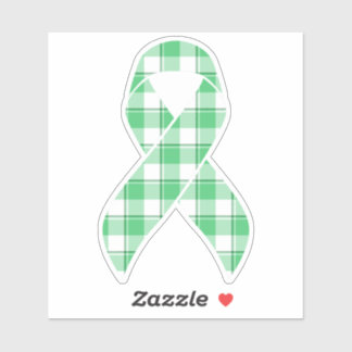 Liver Cancer Awareness Plaid Green Ribbon
