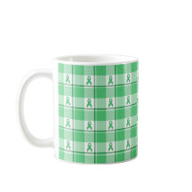 Liver Cancer Awareness Plaid Green Ribbon