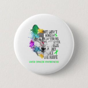 Liver Cancer Awareness Ribbon Support Gifts 2 Inch Round Button