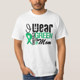 Liver Cancer I Wear Emerald Green For My Mom T-Shirt