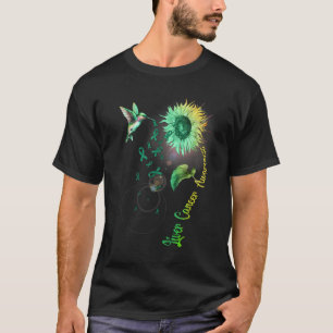 Liver Cancer Sunflower Hummingbird T-Shirt