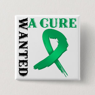 Liver Cancer WANTED A CURE 2 Inch Square Button