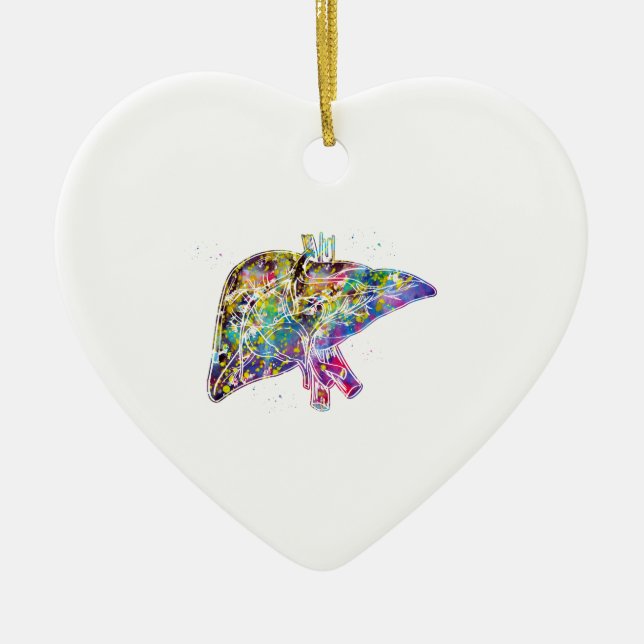 Liver Ceramic Ornament (Front)