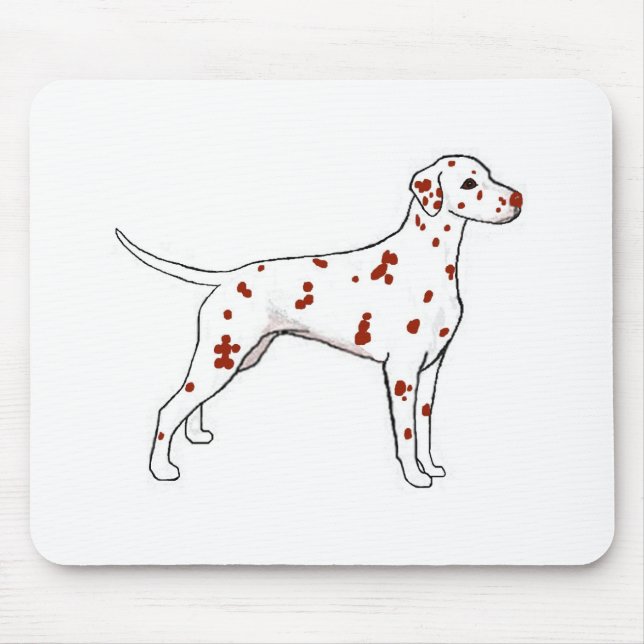 Liver Dalmatian Mouse Pad (Front)