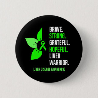 Liver Disease Awareness 2 Inch Round Button
