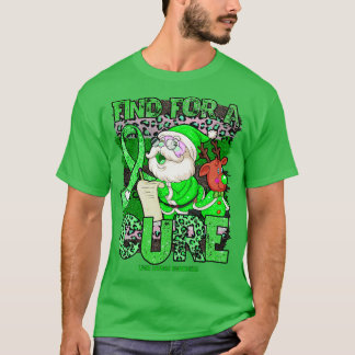 Liver Disease Awareness leopard christmas cure san T-Shirt
